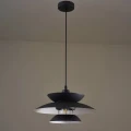 Lampa wisząca BERIT czarna Ø 35cm. 1xE27
