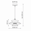 Lampa wisząca BERIT czarna Ø 35cm. 1xE27