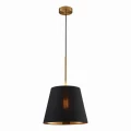 Lampa wisząca ELENA czarno-złota Ø 30cm. 1xE27