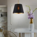 Lampa wisząca ELENA czarno-złota Ø 30cm. 1xE27
