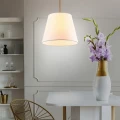 Lampa wisząca ELENA biało-złota Ø 30cm. 1xE27