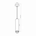 Lampa wisząca tuba PARIS Biała Ø 55cm. GU10