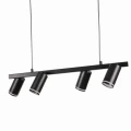 Lampa wisząca z regulacją kierunku PARIS 4 czarna 4xGU10