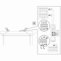 Lampa wisząca z regulacją kierunku PARIS 4 czarna 4xGU10