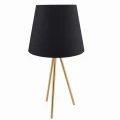 Lampa stołowa trójnóg ELENA czarno-złota Ø 30cm. 1xE27
