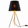 Lampa stołowa trójnóg ELENA czarno-złota Ø 30cm. 1xE27