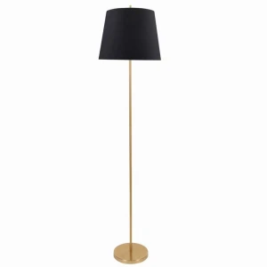 ELENA czarno-złota Ø 40cm. 1xE27 Lampa podłogowa