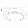 Plafon łazienkowy ściemnialny ZYGMUNT LED dim. Ø 48 okrągły 72W 8000lm 3000~4000~6000K z pilotem