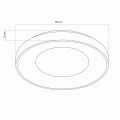 Plafon łazienkowy ściemnialny WITOLD LED dim. Ø 48 okrągły 72W 8000lm 3000~4000~6000K z pilotem