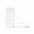 Lampa stołowa STELLA LED mini RGB+W z pilotem,  zasilacz