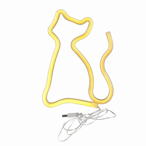 Lampka dekoracyjna NEON KOT LED USB A + zasilanie bateryjne 3xAA