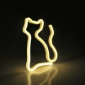 Lampka dekoracyjna NEON KOT LED USB A + zasilanie bateryjne 3xAA