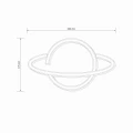 Lampka dekoracyjna NEON PLANETA LED USB A + zasilanie bateryjne 3xAA
