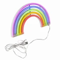 Lampka dekoracyjna NEON TĘCZA LED USB A + zasilanie bateryjne 3xAA