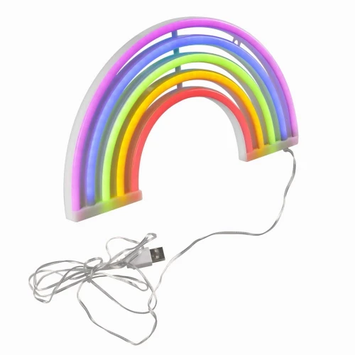Lampka dekoracyjna NEON TĘCZA LED USB A + zasilanie bateryjne 3xAA