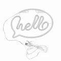 Lampka dekoracyjna NEON HELLO LED USB A + zasilanie bateryjne 3xAA