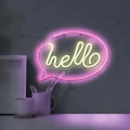 Lampka dekoracyjna NEON HELLO LED USB A + zasilanie bateryjne 3xAA