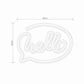 Lampka dekoracyjna NEON HELLO LED USB A + zasilanie bateryjne 3xAA