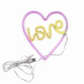 Lampka dekoracyjna NEON SERCE LOVE LED USB A + zasilanie bateryjne 3xAA