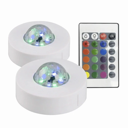 Lampki deko party na baterie FESTA LED RGB 2szt. z pilotem