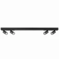 Lampa ścienno-sufitowa PARIS czarna LED 4000K  z reflektorem 4xGU10