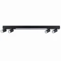 Lampa ścienno-sufitowa PARIS czarna LED 4000K  z reflektorem 4xGU10