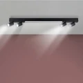 Lampa ścienno-sufitowa PARIS czarna LED 4000K  z reflektorem 4xGU10