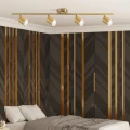 Lampa ścienno-sufitowa GOLDI 4xGU10 złota ruchoma
