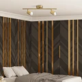 Lampa ścienno-sufitowa GOLDI 2xGU10 złota ruchoma