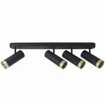 FADO 4 czarno-złota 4xGU10 ruchoma Lampa ścienno-sufitowa