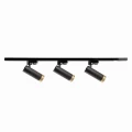Zestaw szynowy 1-fazowy FADO 1m czarny | złoty 3xGU10