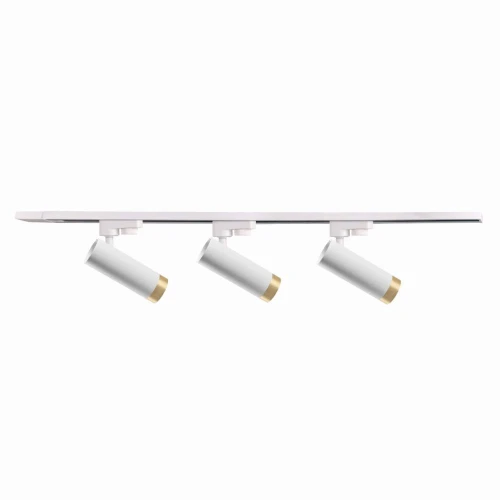 Zestaw szynowy 1-fazowy FADO 1m biały | złoty 3xGU10