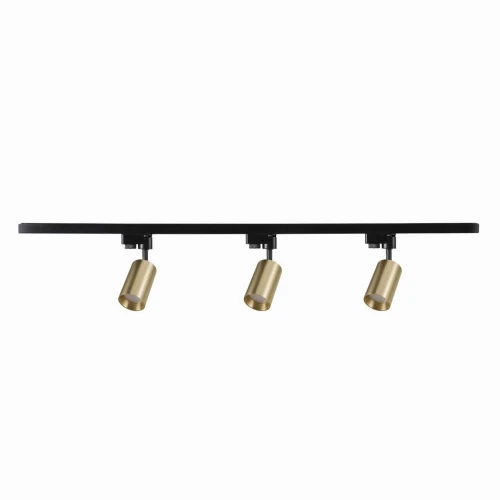 Zestaw szynowy ruchomy 1-fazowy MARIBEL czarno-złota 1m. 3xGU10