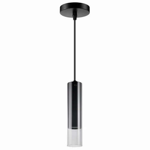 Lampa wisząca tuba SMOKY czarna 1xGU10