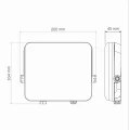 Naświetlacz MILKY LED 50W 3750lm IP65 4000K czarny