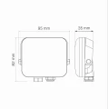 Naświetlacz MILKY LED 10W 750lm IP65 4000K czarny