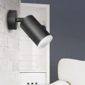 Lampa ścienno-sufitowa ruchoma LONDON czarna 1xGU10