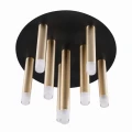 Lampa sufitowa GLAM złoto-czarny Ø 30 9xG9