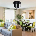Lampa sufitowa GLAM czarny Ø 30 9xG9