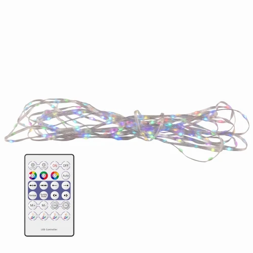 Łańcuch LED RGB 10W, USB, 10m z pilotem IR