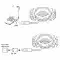 Łańcuch LED RGB 10W, USB, 10m z pilotem IR