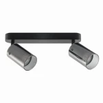 SMOKY czarny 2xGU10 Lampa ścienno-sufitowa