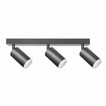 LONDON 3xGU10 czarna Lampa ścienno-sufitowa ruchoma