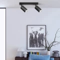 Lampa ścienno-sufitowa ruchoma LONDON 2xGU10 czarna