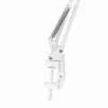 Lampa biurkowa WORKER biała E27, regulowana, mocowana do blatu