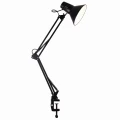 Lampa biurkowa WORKER czarna E27, regulowana, mocowana do blatu