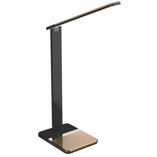 Lampa biurkowa PRESTIGE LED czarno-złota dim 12W 2700K-6500K