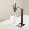 Lampa biurkowa PRESTIGE LED czarno-złota dim 12W 2700K-6500K