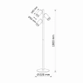 Lampa podłogowa PARIS 3xGU10 biała