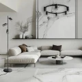 Lampa podłogowa PARIS 3xGU10 czarna